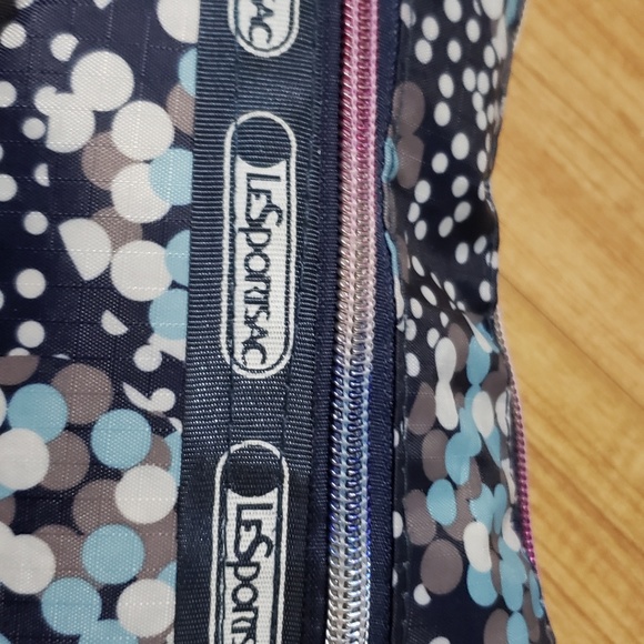 Collapsible bag lesportsac blue zip up - Picture 3 of 3